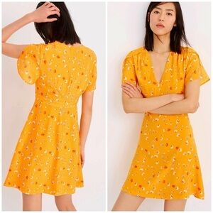 Madewell Silk Belladonna In Painted Carnation Women’s Floral Dress Sz 6